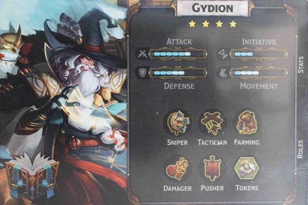 Gydion reference card