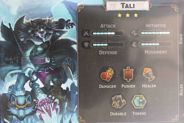 Tali reference card